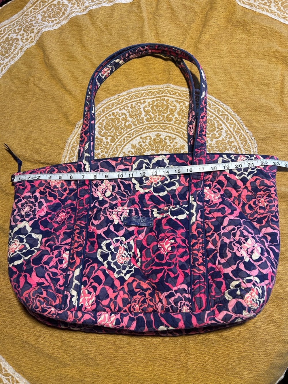 Vera Bradley Katalina Pink Quilted Travel Tote - Picture 10 of 11